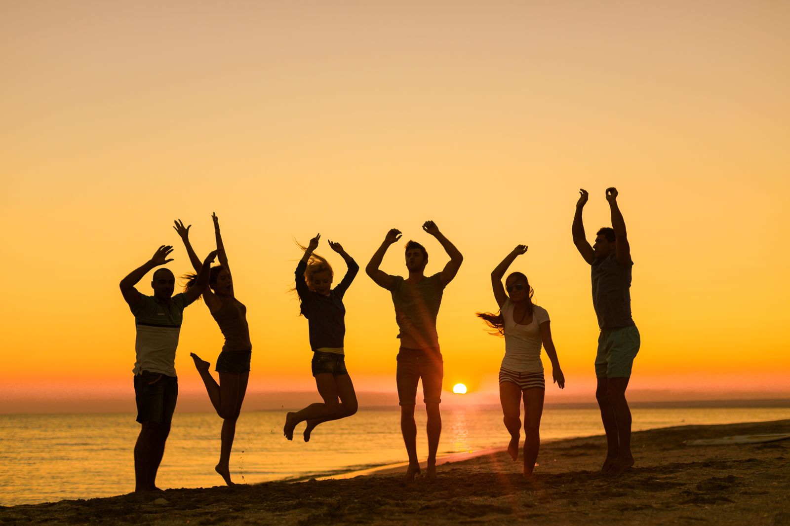 Friends sharing a relaxed vacation photoshoot in Durrës, Albania