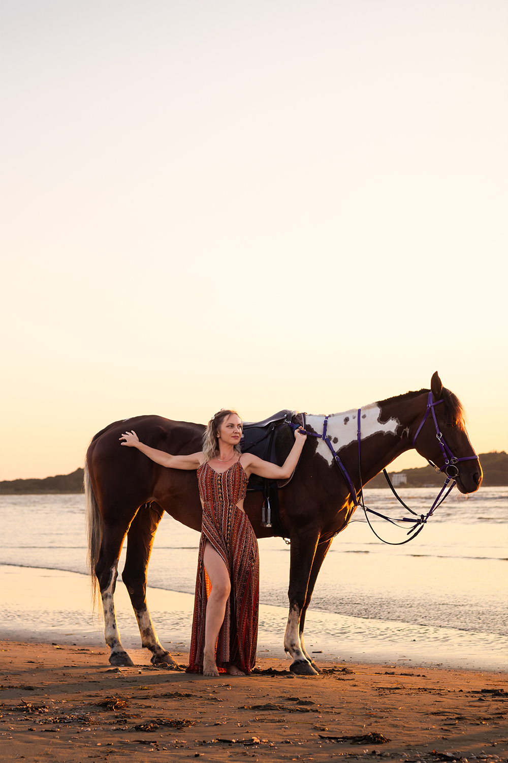 Cinematic horse and beach photography in Durrës, Albania