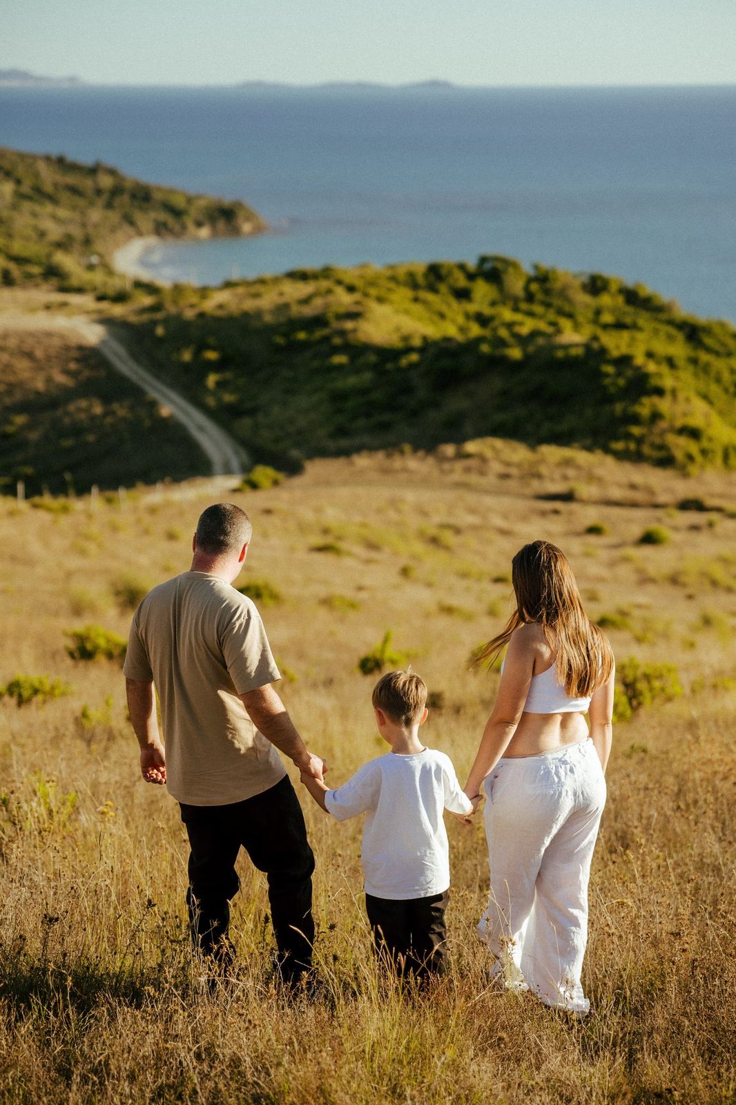 Family photoshoot overlooking the coastline at Cape of Rodon