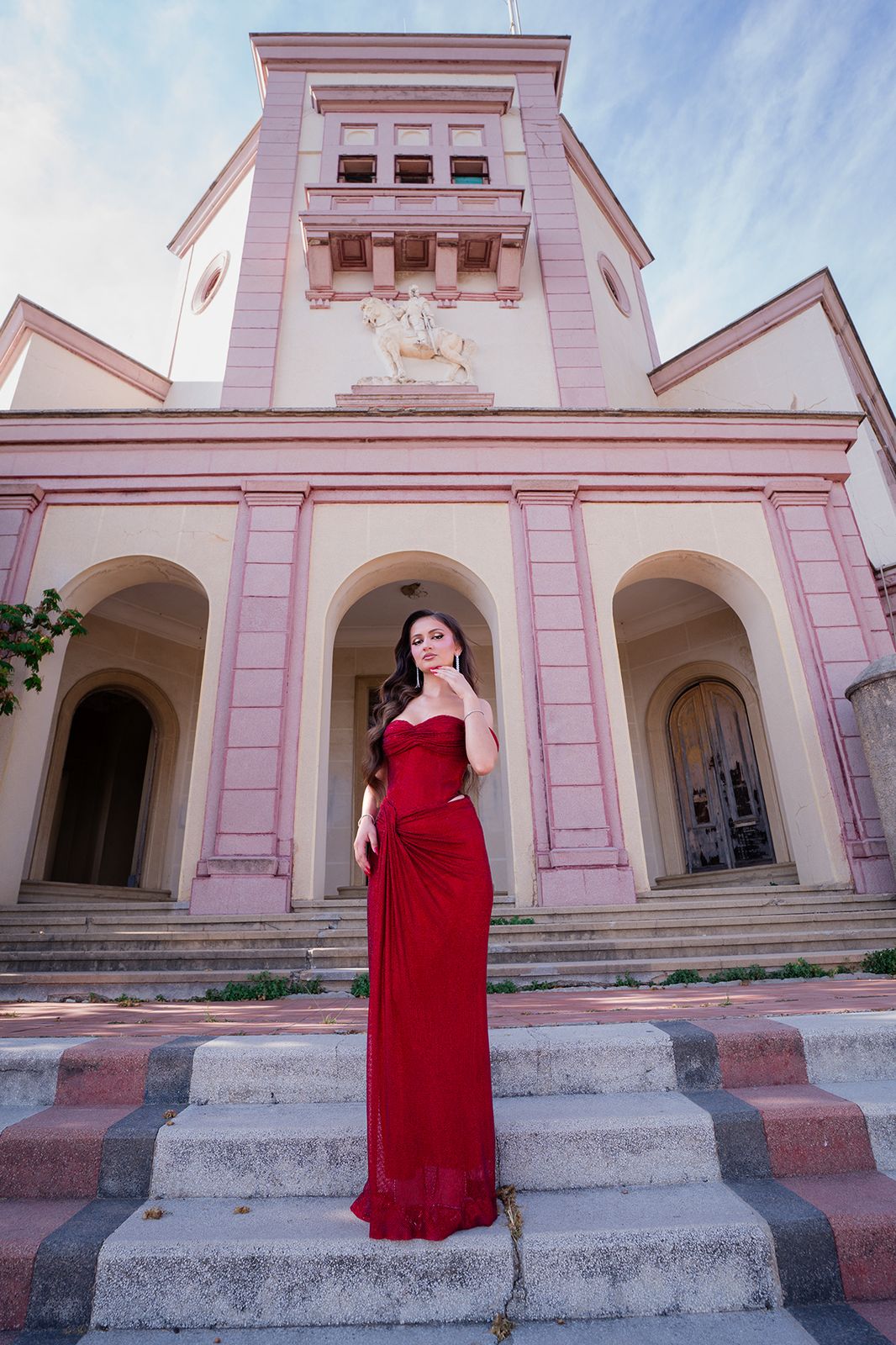 Couple photoshoot at the historic Royal Villa in Durrës