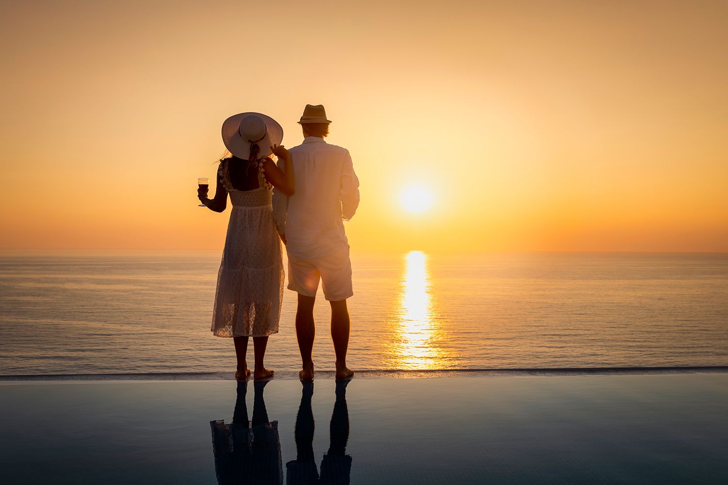 Golden-hour vacation photoshoot on the beach in Durrës